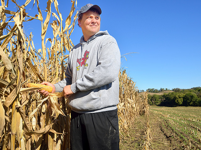 Dan Durick said the family is managing its ground to produce more corn on fewer acres. (Progressive Farmer photo by Jim Patrico)